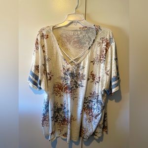 Maurices Floral Shirt, 3X